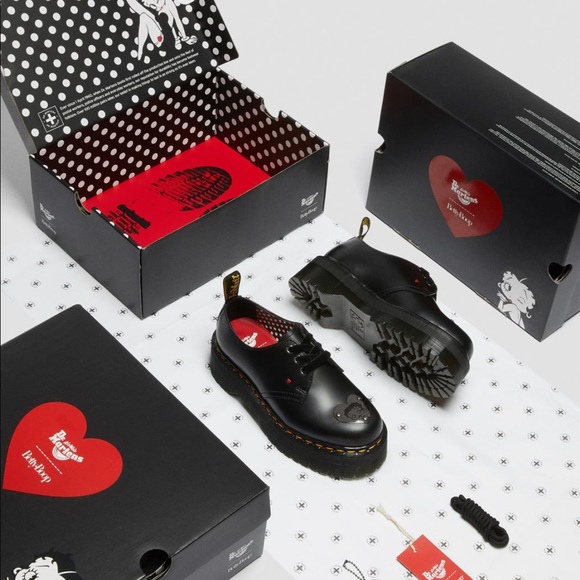 Dr. Martens 1461 BETTY BOOP LEATHER PLATFORM SHOES - Picture 13 of 15